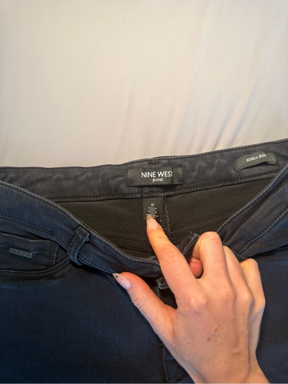 Nine West Jessica Jegging Black Skinny Jeans Stretchy Casual - Picture 6 of 9